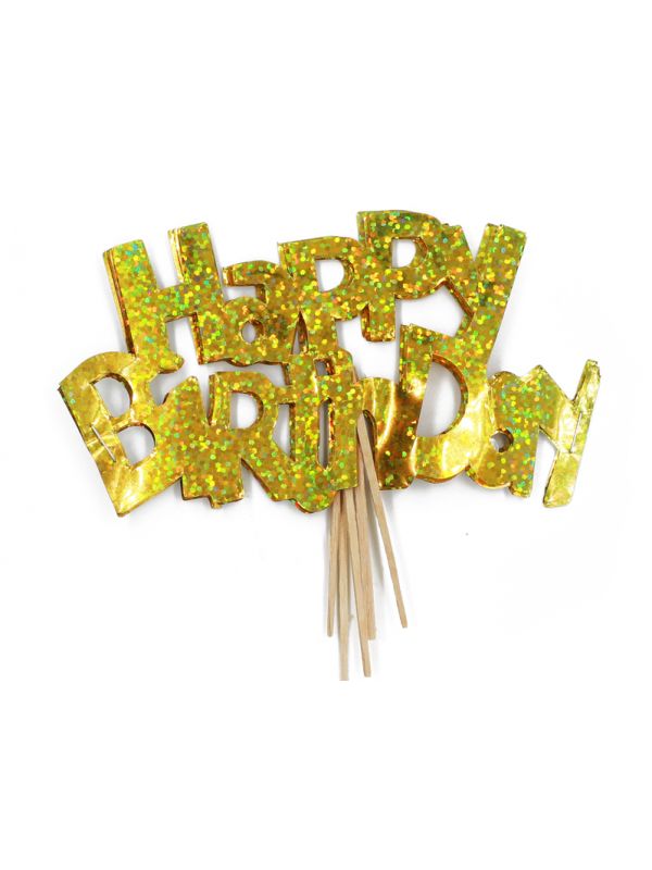 Cup Cake Topper :: Happy birthday :: Big